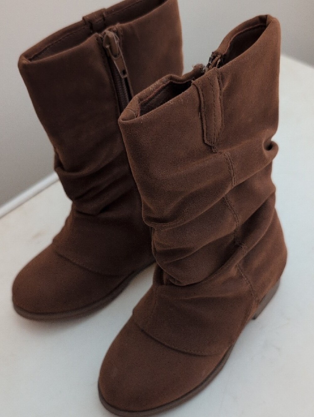 Mini Mia Girls Slouchy Mid-Calf Boots Size 9 Toddler